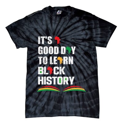 Honoring Past Learn Black History Inspiring Educated Leaders Tie-Dye T-Shirt