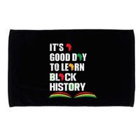 Honoring Past Learn Black History Inspiring Educated Leaders Microfiber Hand Towel