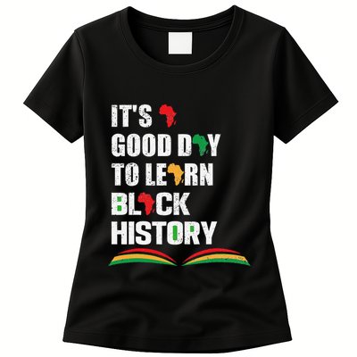 Honoring Past Learn Black History Inspiring Educated Leaders Womens T-Shirt