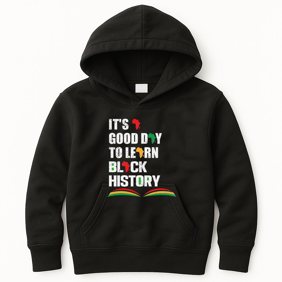 Honoring Past Learn Black History Inspiring Educated Leaders Kids Hoodie