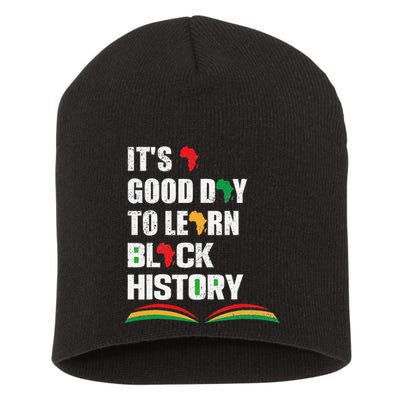 Honoring Past Learn Black History Inspiring Educated Leaders Short Acrylic Beanie