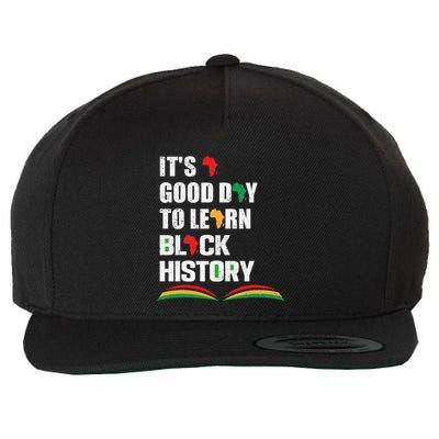 Honoring Past Learn Black History Inspiring Educated Leaders Wool Snapback Cap