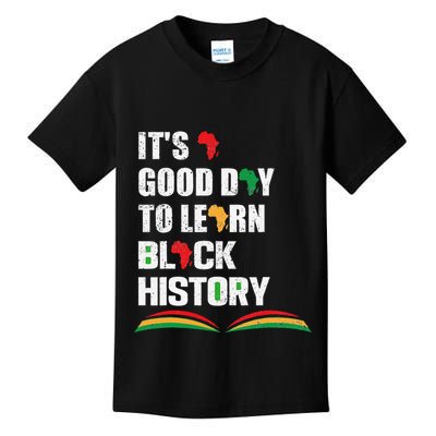 Honoring Past Learn Black History Inspiring Educated Leaders Kids T-Shirt