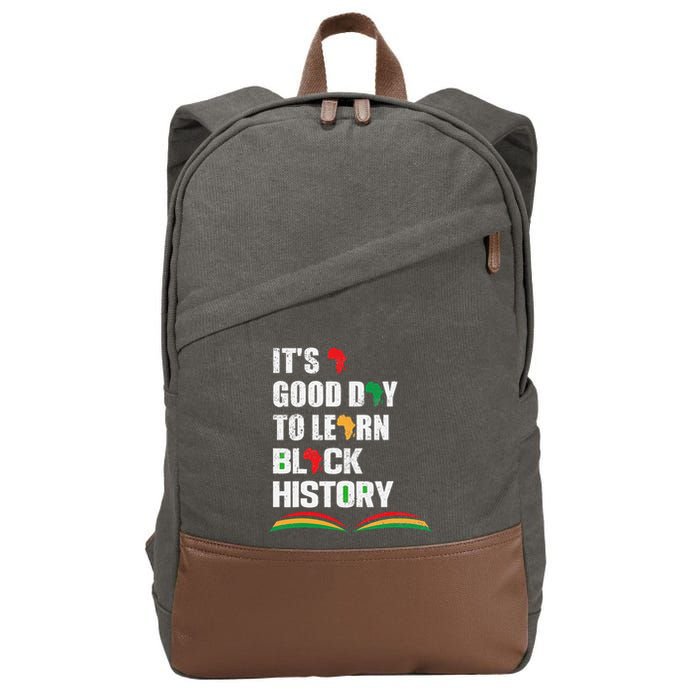 Honoring Past Learn Black History Inspiring Educated Leaders Cotton Canvas Backpack