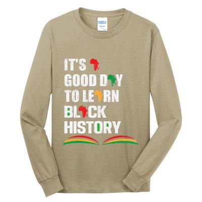 Honoring Past Learn Black History Inspiring Educated Leaders Tall Long Sleeve T-Shirt