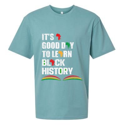 Honoring Past Learn Black History Inspiring Educated Leaders Sueded Cloud Jersey T-Shirt