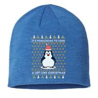 His Penguining Like Christmas Fun Penguin Christmas Gift Sustainable Beanie