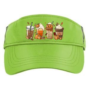 Halloween Pumpkin Latte Cup Fall Coffee Pumpkin Spice Cool Gift Adult Drive Performance Visor