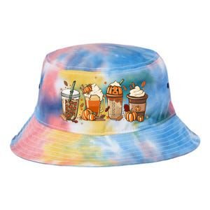 Halloween Pumpkin Latte Cup Fall Coffee Pumpkin Spice Cool Gift Tie Dye Newport Bucket Hat