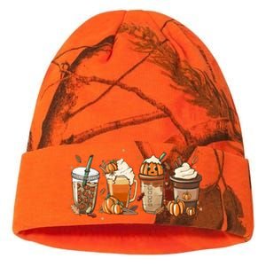 Halloween Pumpkin Latte Cup Fall Coffee Pumpkin Spice Cool Gift Kati Licensed 12" Camo Beanie