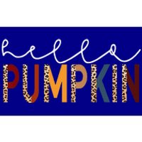 Hello Pumpkin Leopard Print For Fall Thanksgiving Halloween Bumper Sticker