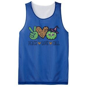 Halloween Peace Love Fall Pumpkin Hearts Green Gift Mesh Reversible Basketball Jersey Tank