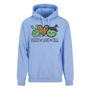 Halloween Peace Love Fall Pumpkin Hearts Green Gift Unisex Surf Hoodie