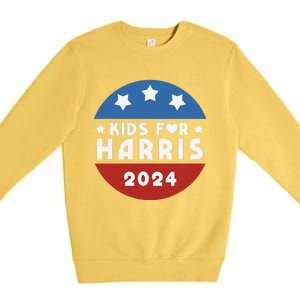 Harris President Love Kamala Harris Gift Premium Crewneck Sweatshirt