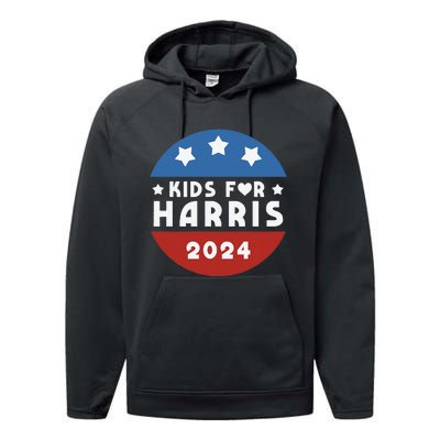 Harris President Love Kamala Harris Gift Performance Fleece Hoodie