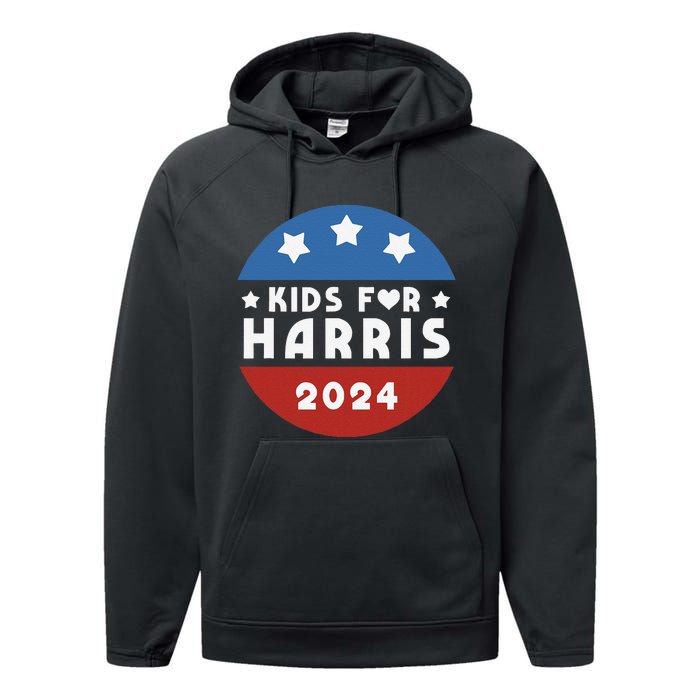 Harris President Love Kamala Harris Gift Performance Fleece Hoodie