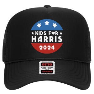 Harris President Love Kamala Harris Gift High Crown Mesh Back Trucker Hat