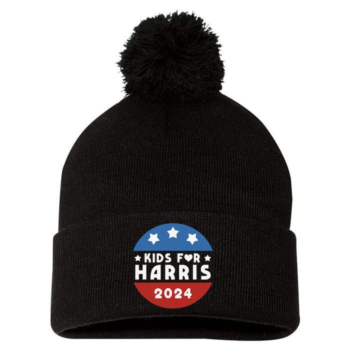 Harris President Love Kamala Harris Gift Pom Pom 12in Knit Beanie