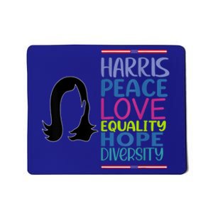 Harris Peace Love Equality Hope Diversity Mousepad