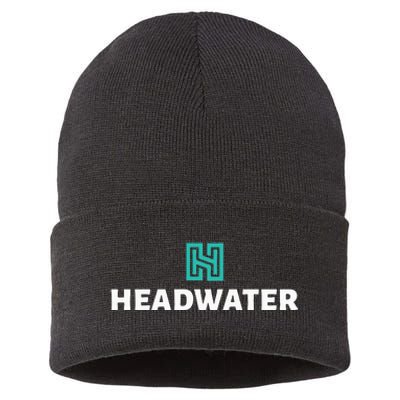 Headwater Properties Logo Wear Sustainable Knit Beanie