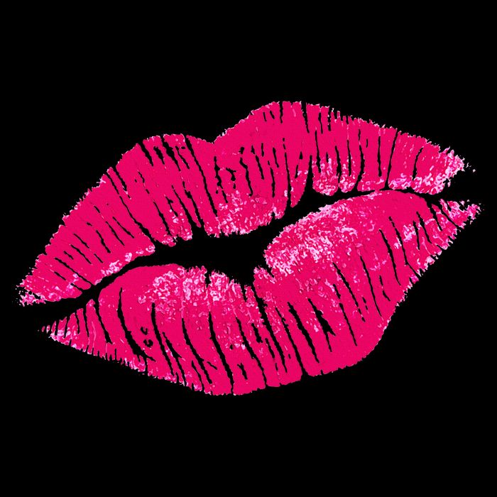 Hot Pink Lips Neon 80s Lipstick Party Button