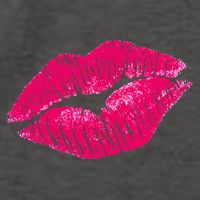 Hot Pink Lips Neon 80s Lipstick Party Vector Backpack