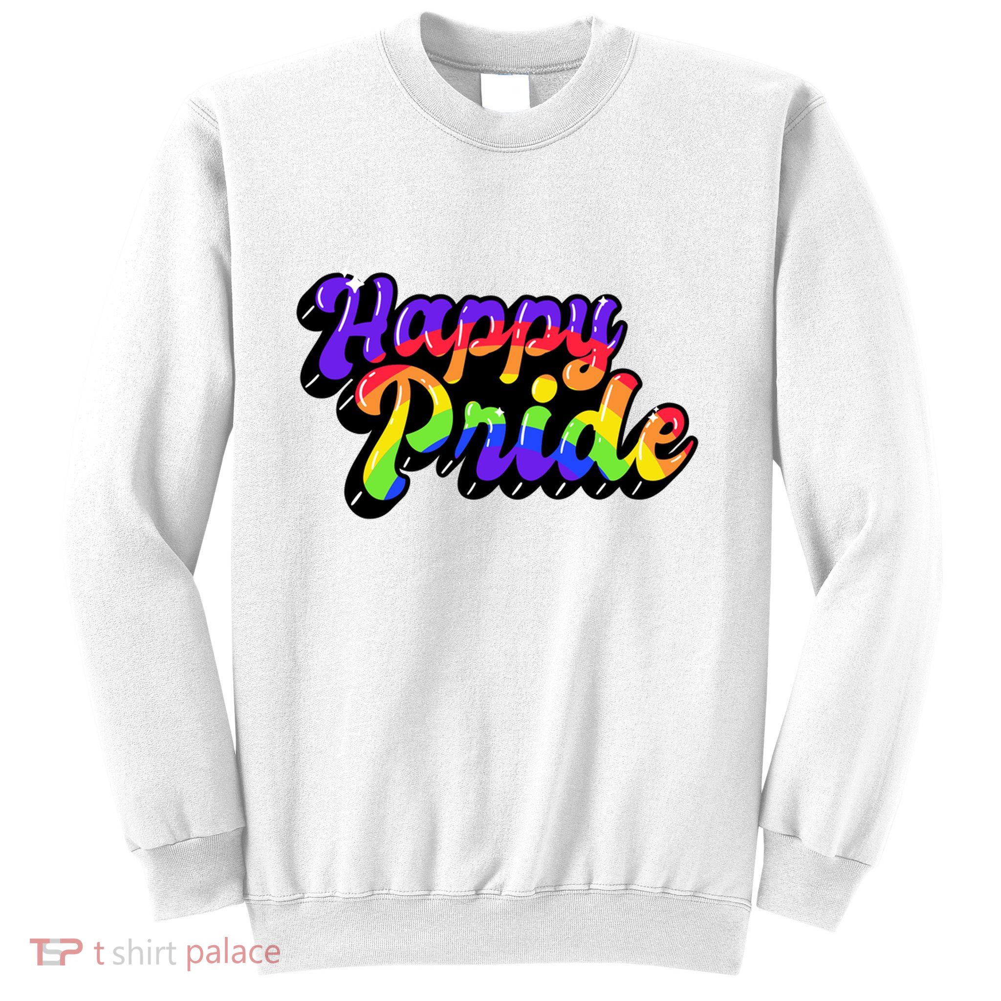 Happy Pride LGBT Flag Retro Sweatshirt