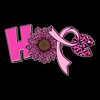 Hope Pink Leopard Print Sunflower Breast Cancer Awareness Ladies Essential Flowy Tank