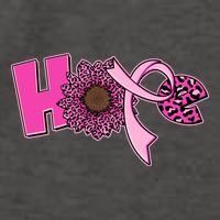 Hope Pink Leopard Print Sunflower Breast Cancer Awareness Vector Backpack