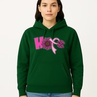 Hope Pink Leopard Print Sunflower Breast Cancer Awareness Hoodie