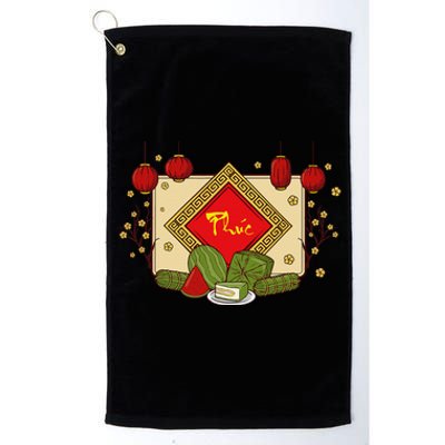 Happiness Phuc Loc Tho Tet Holiday Happy Vietnamese New Year Platinum Collection Golf Towel