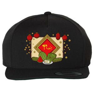 Happiness Phuc Loc Tho Tet Holiday Happy Vietnamese New Year Wool Snapback Cap