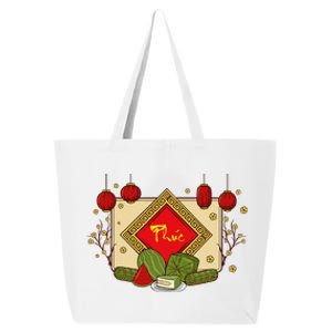 Happiness Phuc Loc Tho Tet Holiday Happy Vietnamese New Year 25L Jumbo Tote