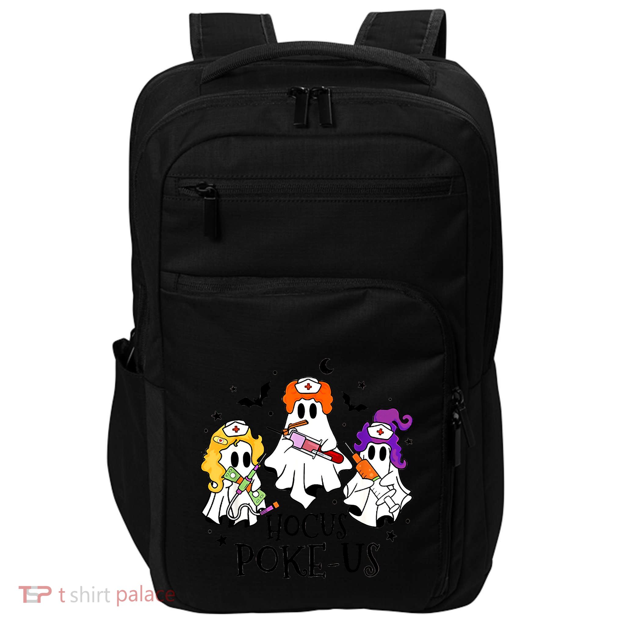 Halloween Phlebotomist Medical Lab Tech Spooky Er Crew Gift Impact Tech Backpack