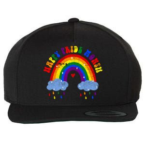 Happy Pride Month Lgbt Rainbow Meaningful Gift Wool Snapback Cap