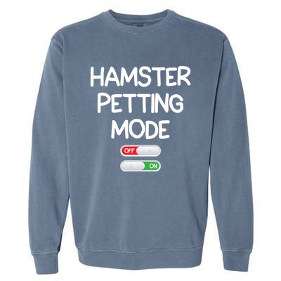 Hamster Petting Mode Cute Gift Garment-Dyed Sweatshirt