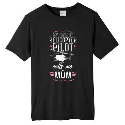 Helicopter Pilot Mom Mother Vintage My Favorite Helicopter Tall Fusion ChromaSoft Performance T-Shirt