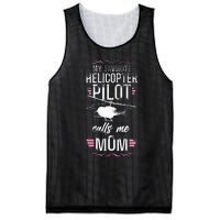 Helicopter Pilot Mom Mother Vintage My Favorite Helicopter Mesh Reversible Basketball Jersey Tank