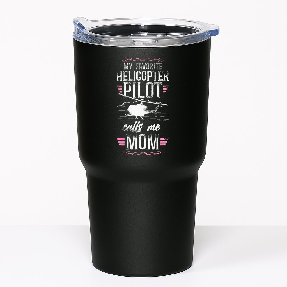Helicopter Pilot Mom Mother Vintage My Favorite Helicopter Tumbler