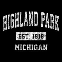 Highland Park Michigan Mi Vintage Sports Established Sweatshirt