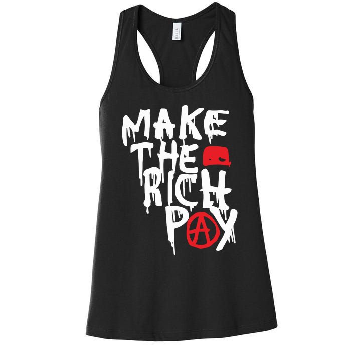 Hasan Piker Make The Rich Pay Women's Racerback Tank