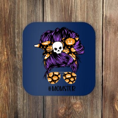 Halloween Pumpkin Momster Mom Coaster