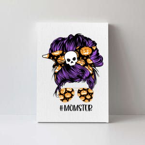 Halloween Pumpkin Momster Mom Canvas