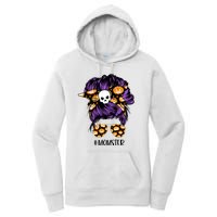 Halloween Pumpkin Momster Mom Women's Pullover Hoodie