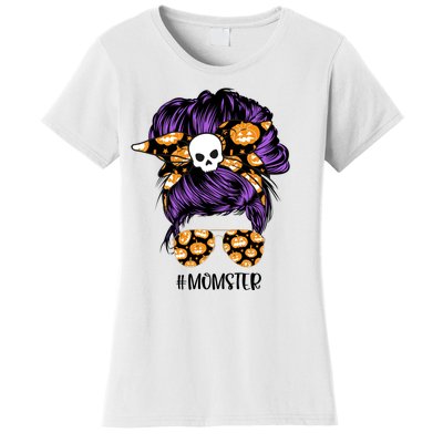 Halloween Pumpkin Momster Mom Women's T-Shirt