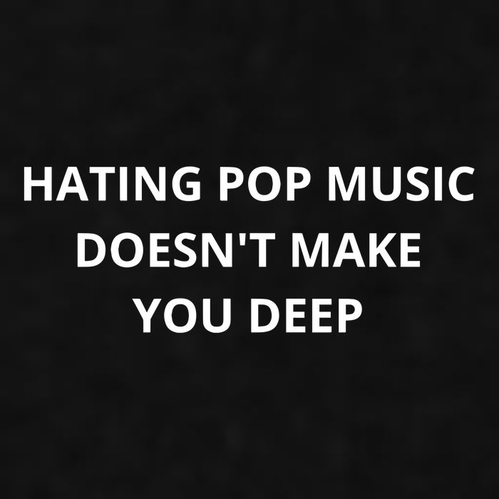 Hating Pop Music Doesnt Make You Deep Ladies PosiCharge Tri-Blend Wicking Tank