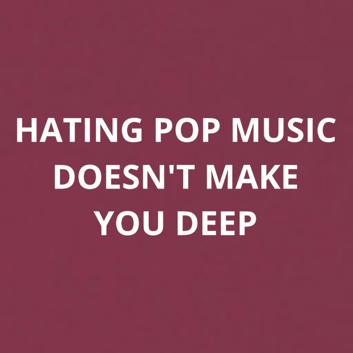 Hating Pop Music Doesnt Make You Deep 16oz Travel Tumbler