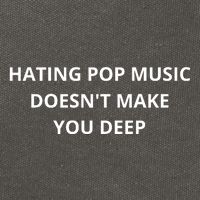 Hating Pop Music Doesnt Make You Deep Cotton Canvas Backpack