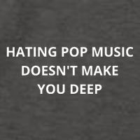 Hating Pop Music Doesnt Make You Deep Vector Backpack