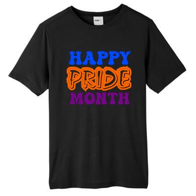 Happy Pride Month Celebration Tall Fusion ChromaSoft Performance T-Shirt